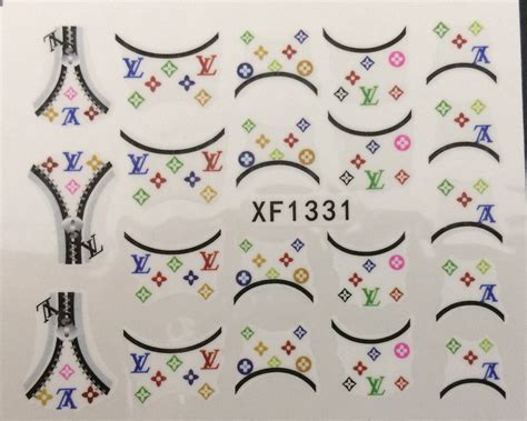 louis vuitton nails stickers